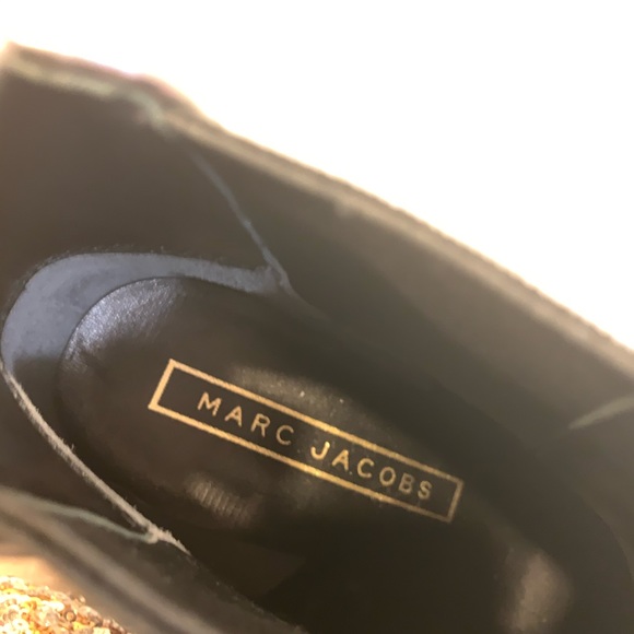 MARC JACOBS Kim Chelsea Sequin Ankle Boot Glitter - Picture 8 of 8